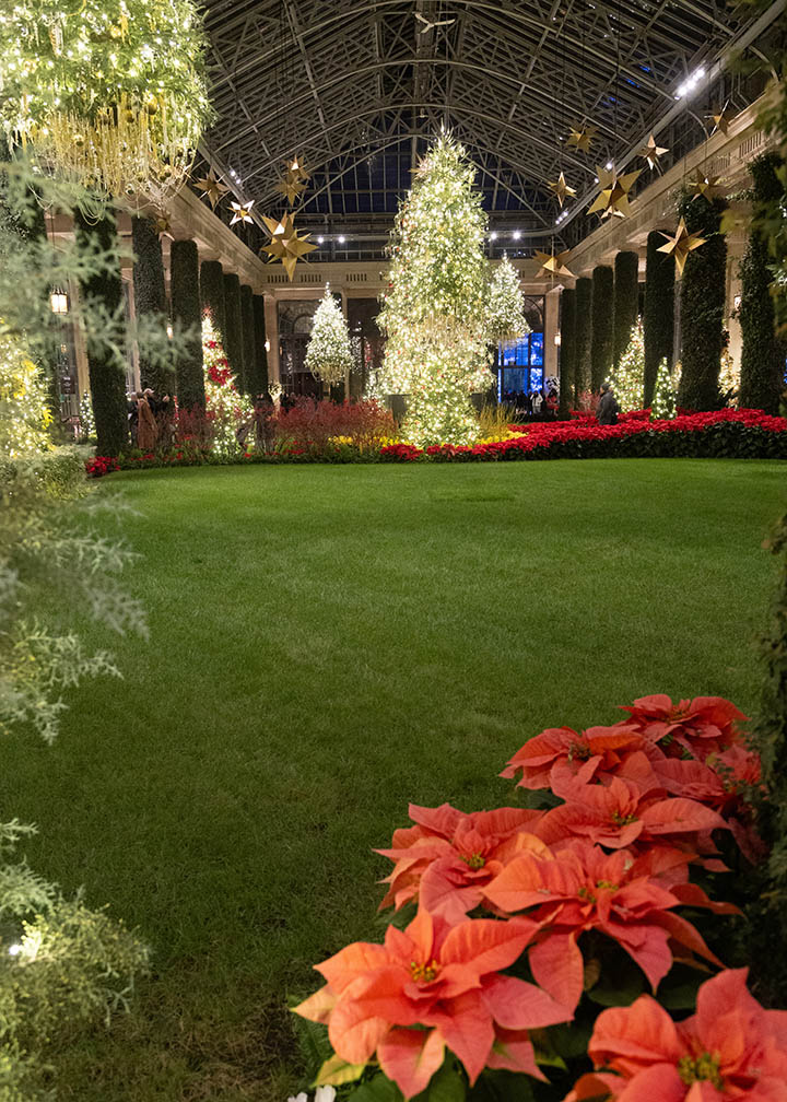 Indoors Longwood Gardens at Night