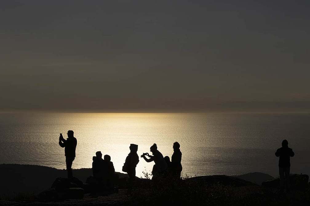 Sunrise Photo on Cadillac Mountain