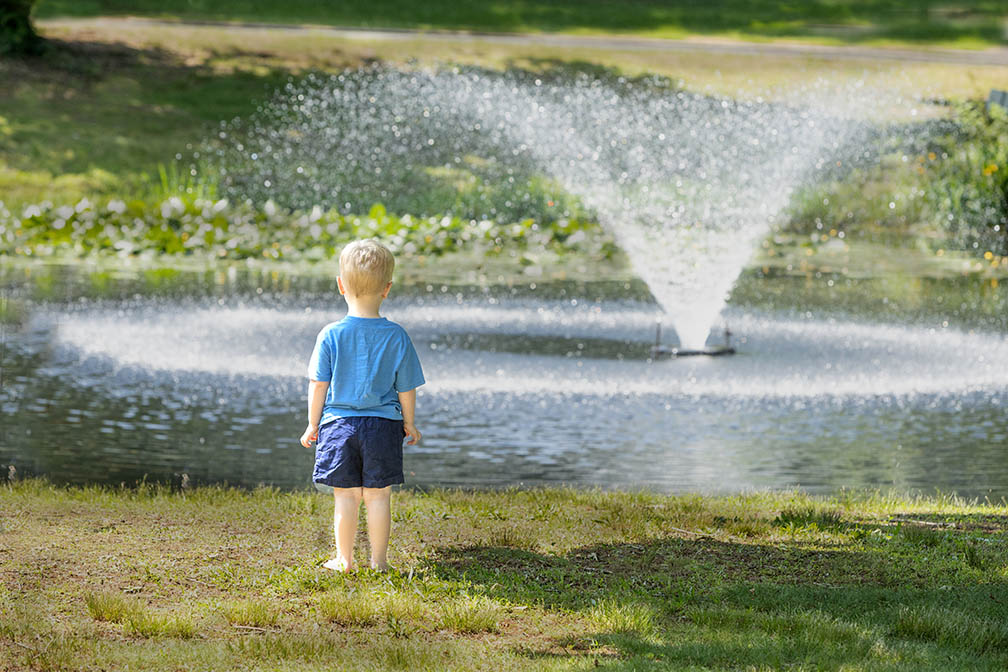 Young boy portrait at Glen Lake in Pitman